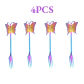 4pcs purple fork