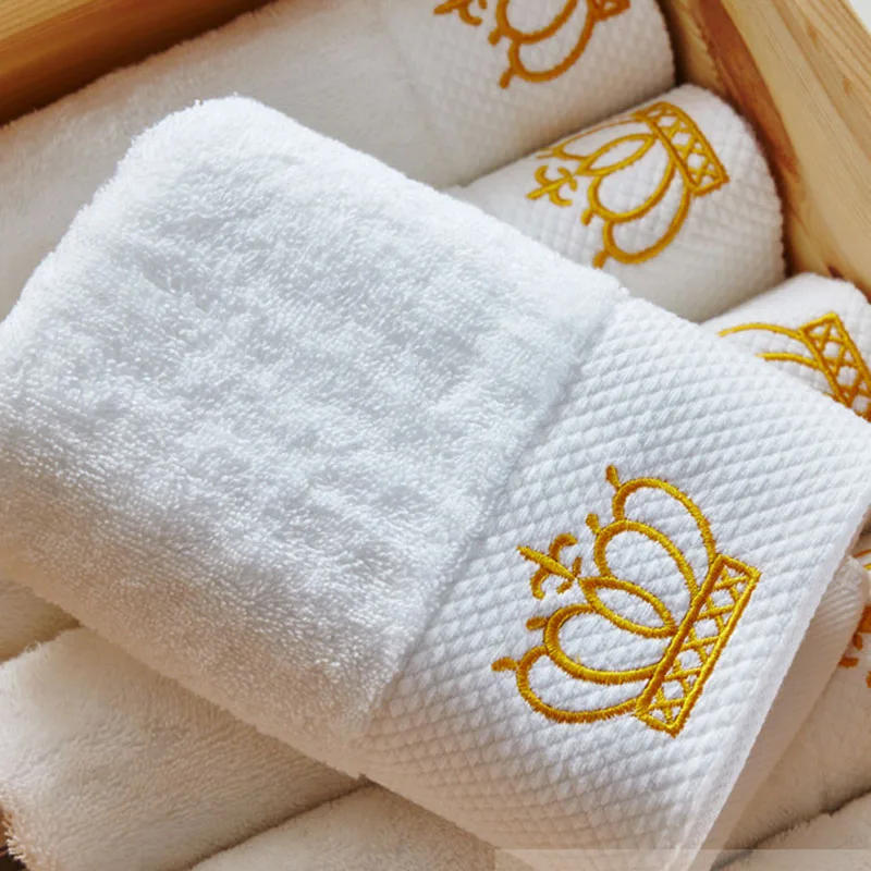 Description Picture 6 of itemEmbroidered Crown White bath towel 5stars Hotel Towels 100% Quality Towel Set Washcloths towels bathroom large Face Towel Bath