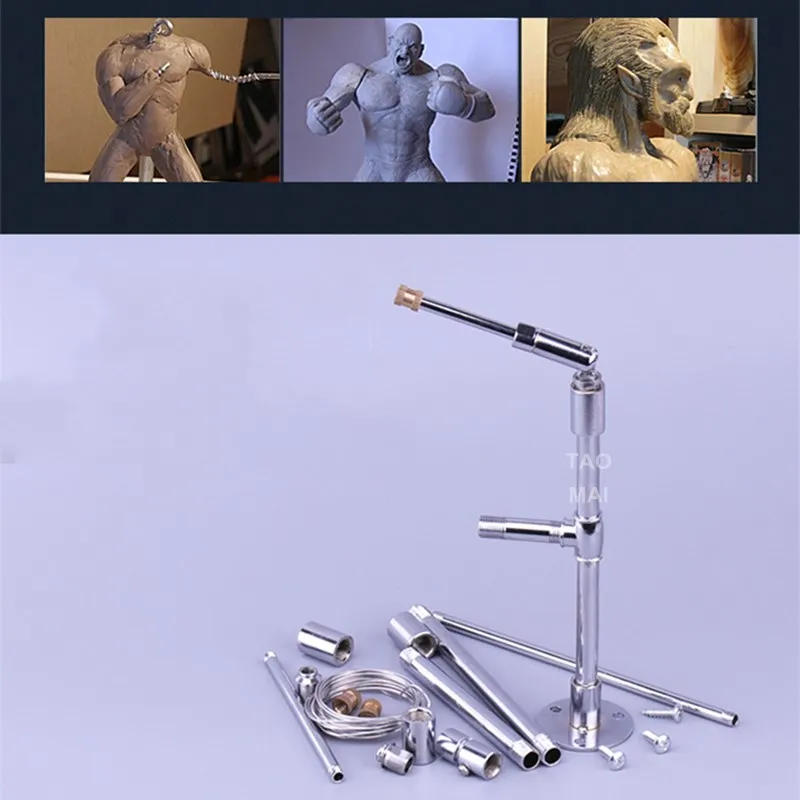 Description Picture 2 of itemSculpture Multifunctional Combination Bracket Carved Clay Workbench Pottery Clay Sculpture Model Hand-run Display Stand