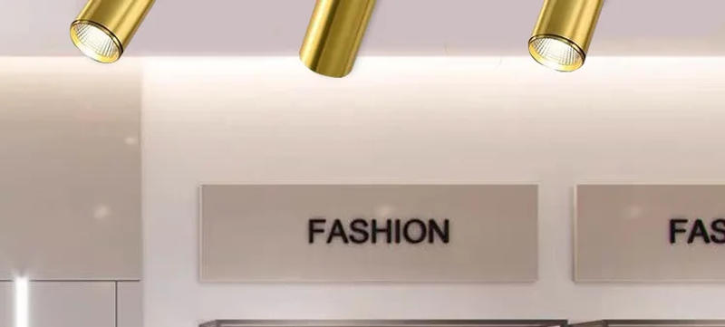 Description Picture 3 of itemNordic golden spotlight Led track light COB Lamp beads track light clothing store spotlight wall lamp Home decoration Lamp beads