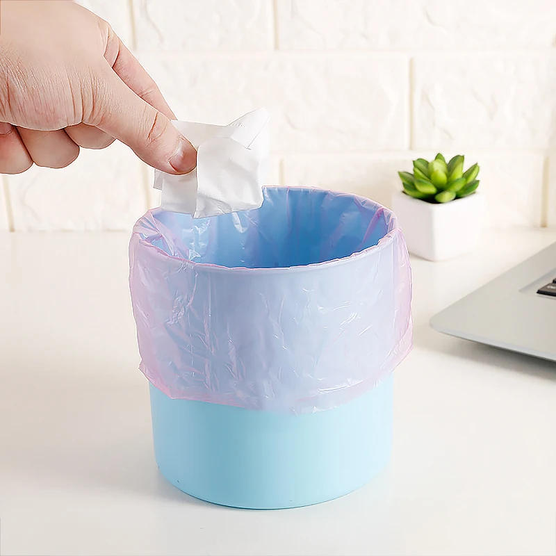 Description Picture 5 of itemDisposable Mini Trash Bags Recycling Garbage Office Desk Small  Trash Can Bags for Car Bathroom Kitchen Under Cabinet