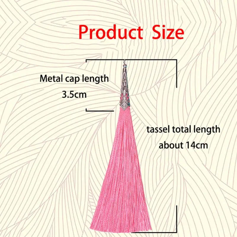 Description Picture 5 of item10pcs 8CM Polyester Silk Tassel Fringe Brush Tassels Trim for Crafts DIY Jewelry Findings Home Decor Sewing Curtains Accessories