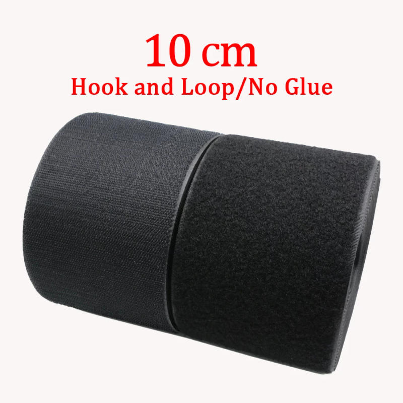 Description Picture 2 of itemBaiann 100mm Non-adhesive Hook and Loop fastener Tape Sewing-on the hooks adhesive Magic tape DIY Black and White