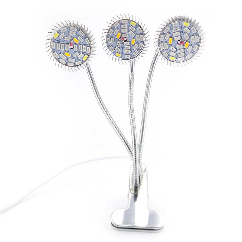 Description Picture 3 of itemGrowbox Grow Light Plant Lamp 3-Head Greenhouse Flower Hydro Room Full Spectrum Indoor UV IR Plants Growing Lights LED