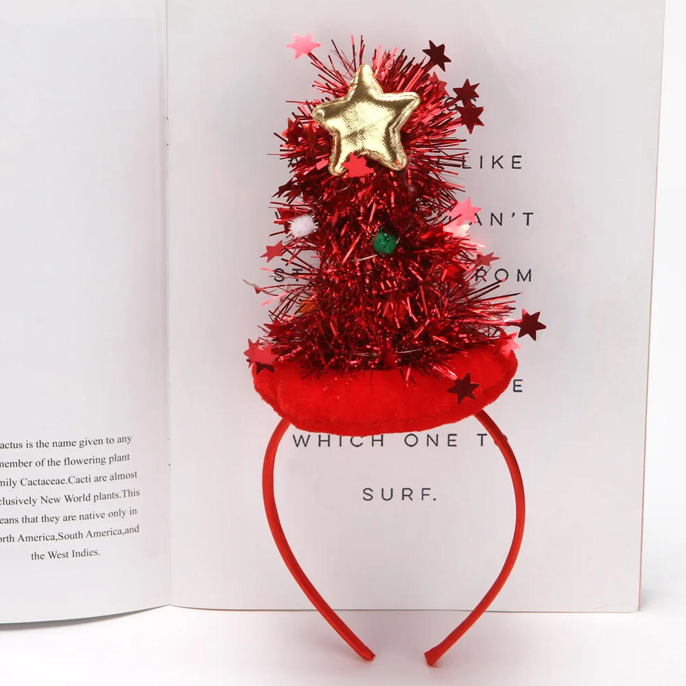 Description Picture 4 of itemChristmas Women Child LED Flashing Headband Light Up Hair Band Tree Holiday Party Accessory Gift Red Green  Wedding Festival