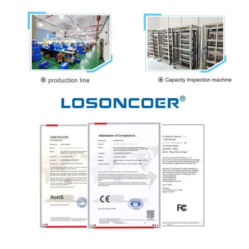 Description Picture 3 of itemLOSONCOER 2650mAh For FIMI X8 Mini DC05A7 Drone Cells Extended Flight Time Battery