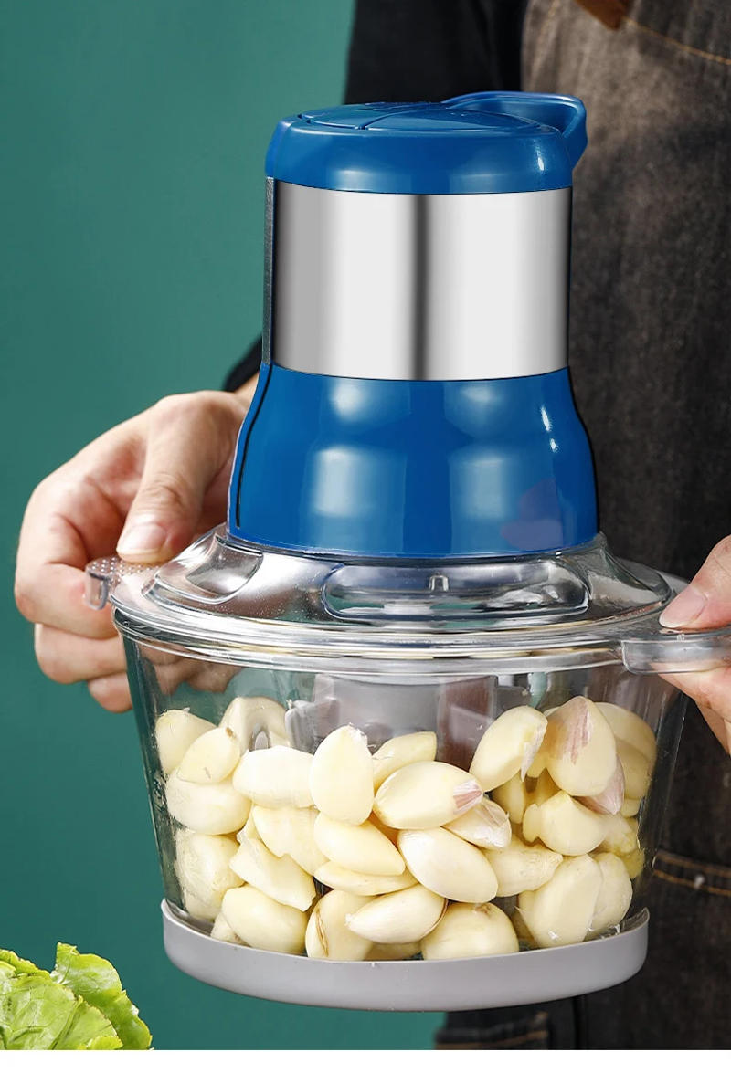 Description Picture 4 of itemHousehold Garlic Peeling Machine Mult-functional Garlic Pepper Chopped Blender Electric  Meat Grinder  Food Processor