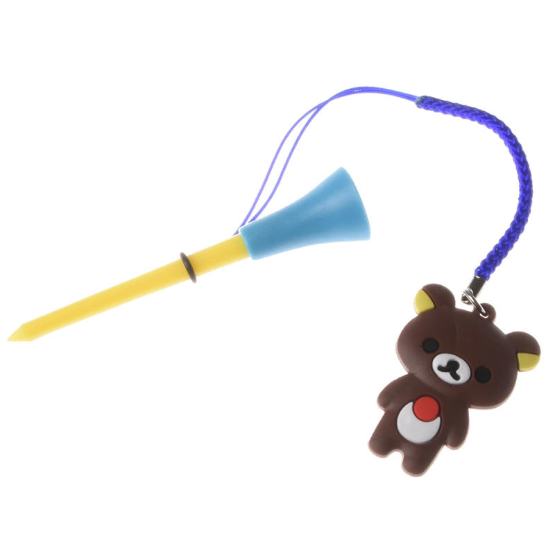 Description Picture 5 of item10Pcs Golf Rubber Tees With Handmade Different Cartoon Pattern Rope Prevent loss Golf Ball Holder Braided Rope Golf Accessories