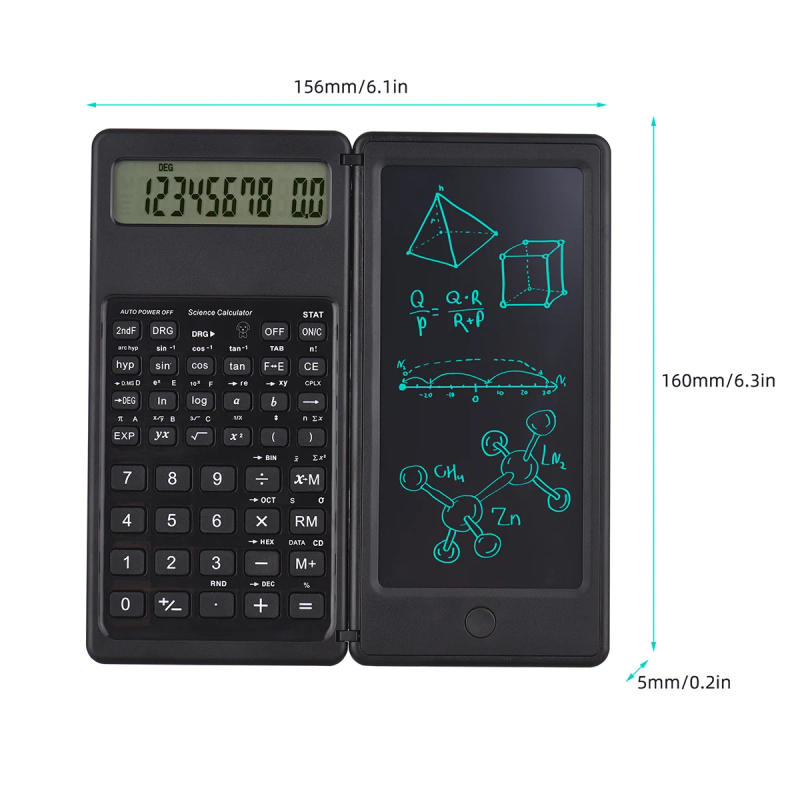 Description Picture 4 of itemPortable Calculator 10-Bit LCD Screen Science Smart Calculate Machine with Writing Board Tablet Digital Drawing With Stylus Pen