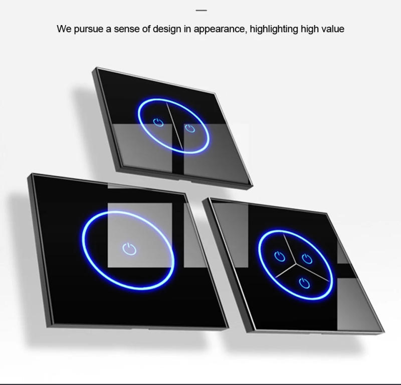 Description Picture 6 of itemTuya Wifi EU Smart Switches 1/2/3Gang Touch Light Switch Wall Glasses Panel Switch Smart Life APP Control for Alexa Google Home