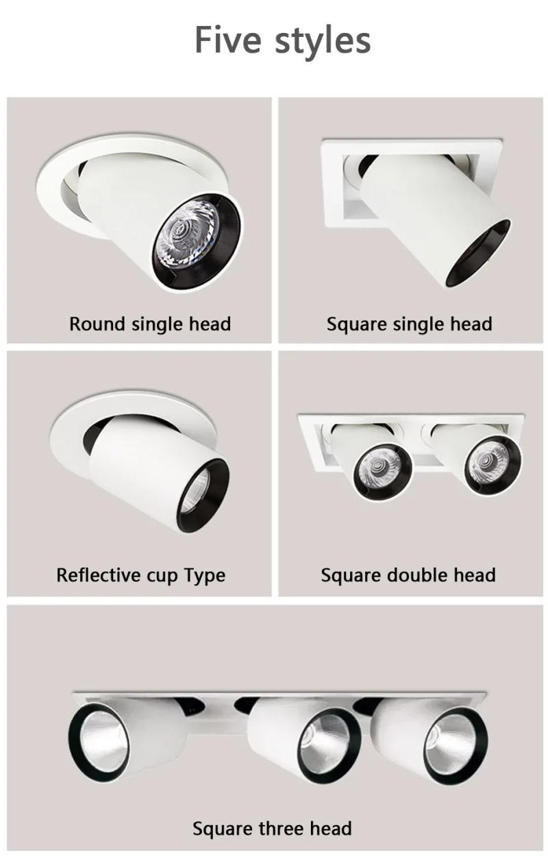 Description Picture 3 of itemLed Downlight Dimmable 220V Spot Lamp 5W Down lights Ceiling Lamp Recessed Spot Lighting Fixture for Home Kitchen Store