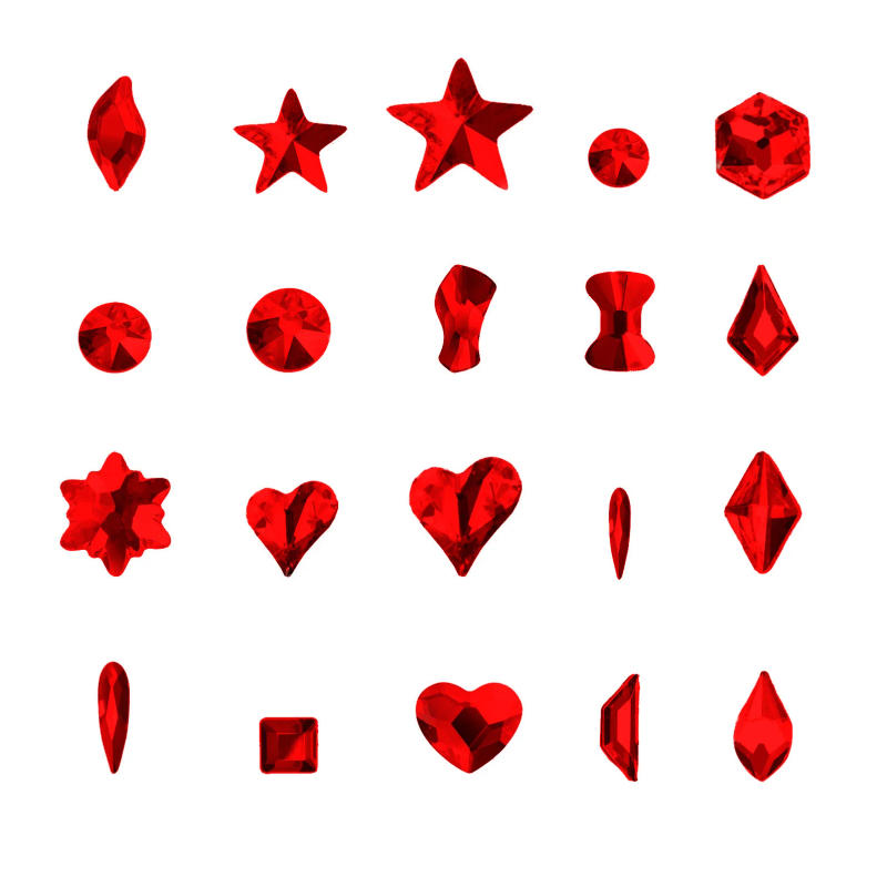 Description Picture 2 of itemYanRuo Non Hotfix Beauty Siam Crystal Rhinestones Jewelry Making Design Crafts Multishape Nail Art Accessories DIY Decorations