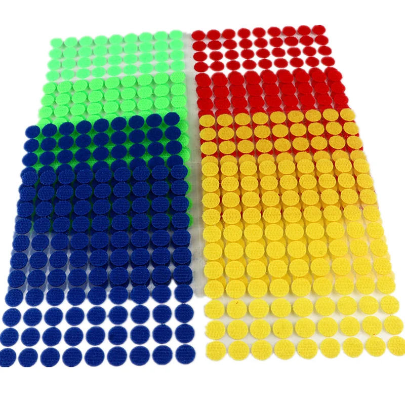 Description Picture 3 of item100 Pairs of Point Self-adhesive Fasteners with 10/15/20/30mm Disc  Glue Strong Nylon  Soft Tape Home Accessories