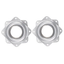 2X Lazy Susan Ball Bearing Metal Swivel Plate - 95 x 95 x 9 mm