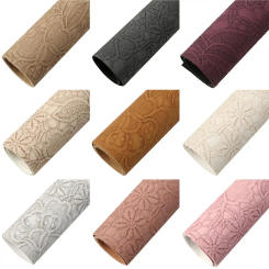 Bump Textured Faux Leather Sheets Lace Solid Color Synthetic Leather Fabric 20x33cm for DIY Earrings Hair Bows Pouches Crafts