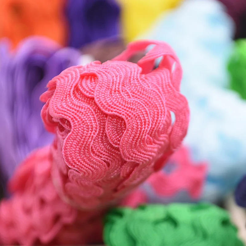 Description Picture 5 of item25m 5mm Zig Zag Lace Trim Ribbon Ric Rac Polyester Ribbons DIY Sewing Lace Gold Trimmings Clothing Accessories Handmade Craft