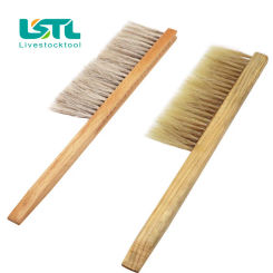 Beekeeping Hive Cleaning Brush Wooden Bee Sweep Beekeeper Tools Single Row Bristles Horsetail Hair Beekeeping Equipment