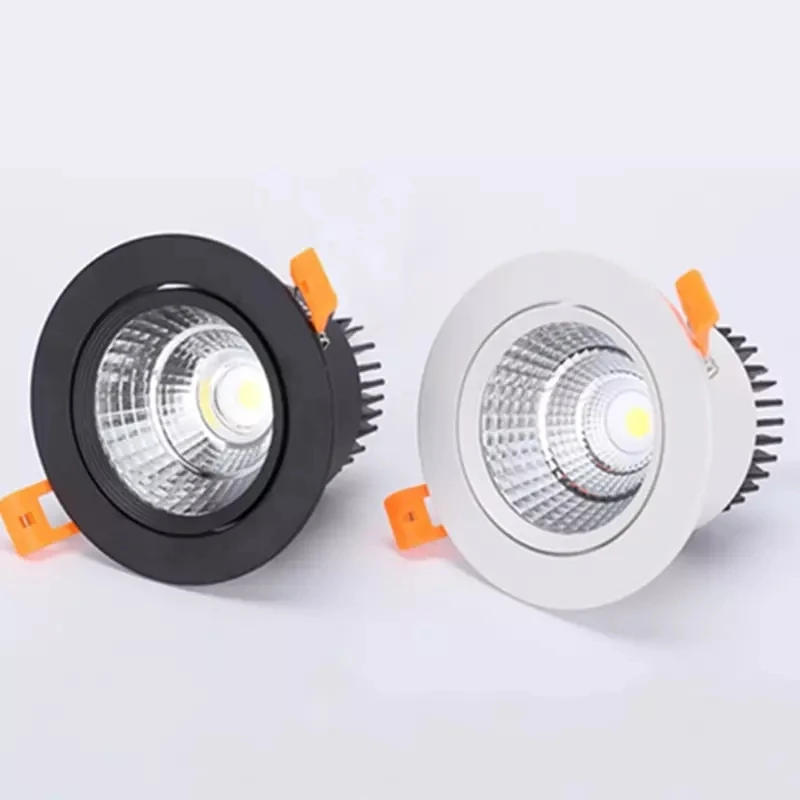 Description Picture 4 of item4 Types Dimmable Recessed LED Downlights 5W 7W 9W 12W 15W 18W COB LED Ceiling Lamp Spot Lights AC110-220V Round LED Panel Light