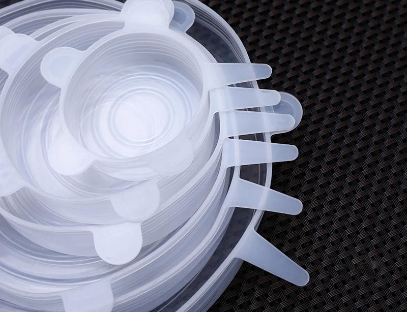 Description Picture 4 of item6pcs Food Silicone Cover Cap Universal Silicone Lids Cookware Bowl Reusable Stretch Lids Pot Lids Kitchen Accessories