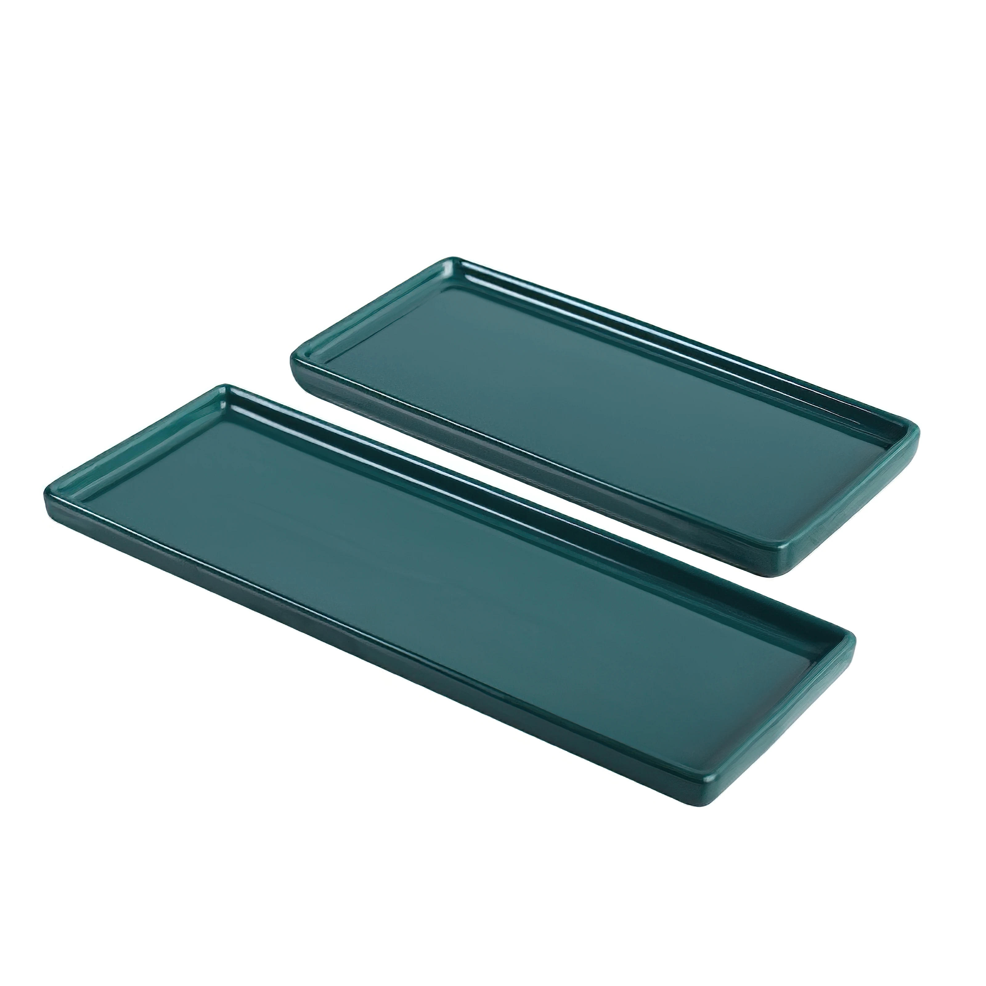 Description Picture 4 of itemJapanese-style Rectangular Ceramic Tray Plate White Porcelain Rectangular Plate Mouthwash Cup Tray Bathroom Living Storage Tray
