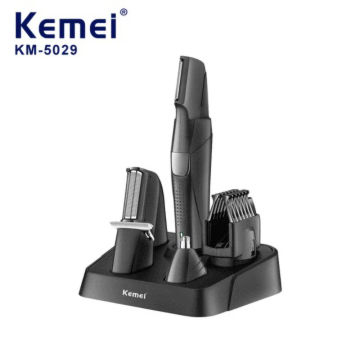 Kemei Electric Hair Clipper Multifunctional Rechargeable Km-5029 Body Washable All-in-one Haircut Set