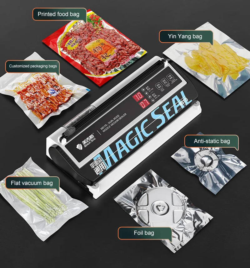Description Picture 6 of itemSenior Electric Vacuum Sealer Packaging Machine For Home Kitchen For Sealing Fresh Packaging Machine For Food Preservation MS175