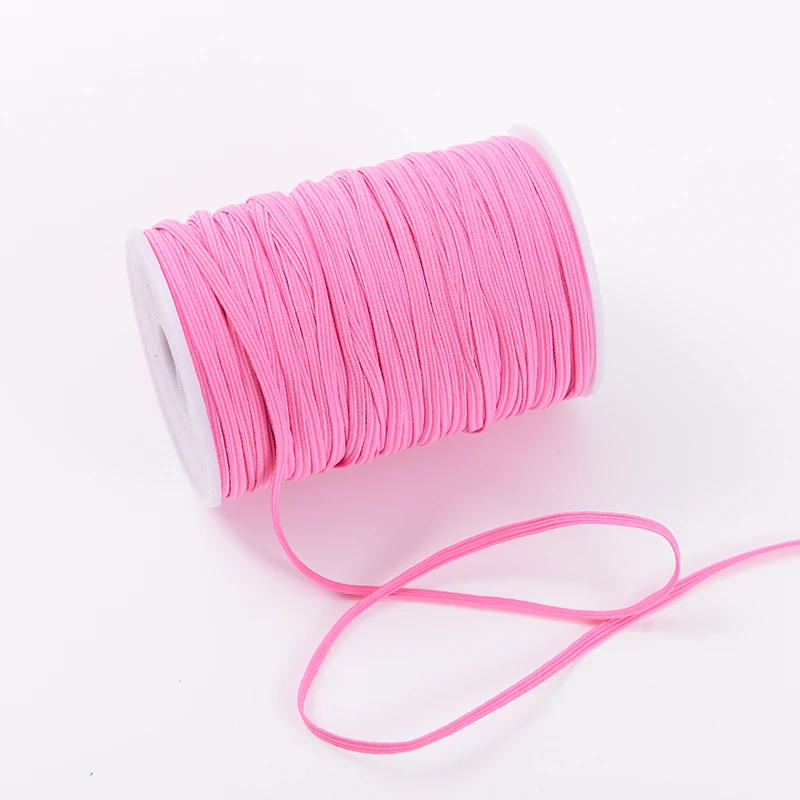 Description Picture 6 of item5/10Yard/lot 3mm Elastic Band Rubber Band Sewing Elastic Ribbon Elastic Spandex Band Trim Sewing Garment Accessories Lace Trim