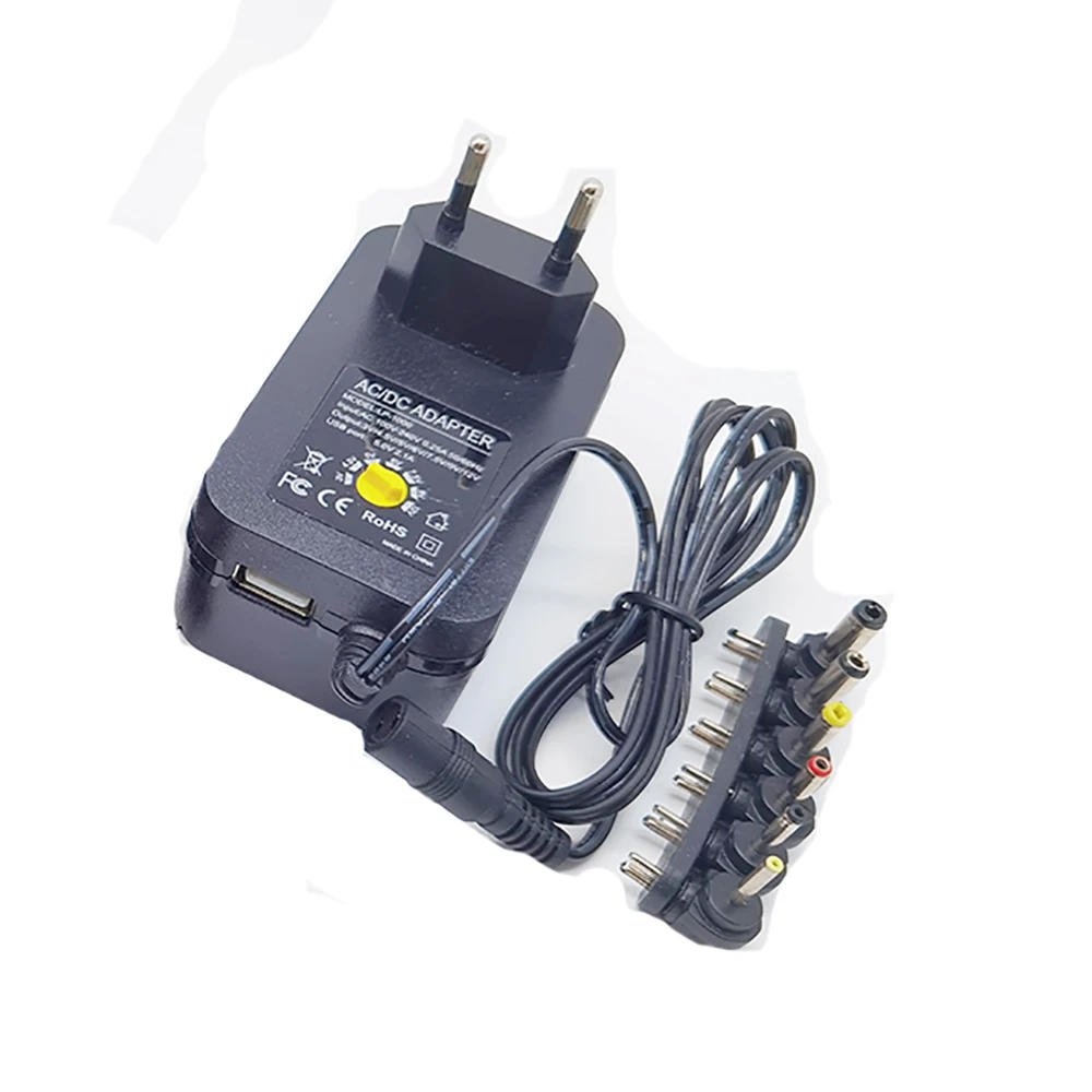 Description Picture 2 of item30W/96W 3V4.5V5V6V7.5V 9V 12V12/15/16/18/19/20/22/24V 2A/4.5A AC DC Adaptor Adjustable Power Adapter Universal Charger Supply