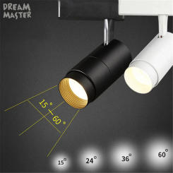 Zoomable Led Track Light 7/12/20/30W COB Track Lamps for Shop Rail Aluminum Spot Lighting for Clothing Store Track Lighting