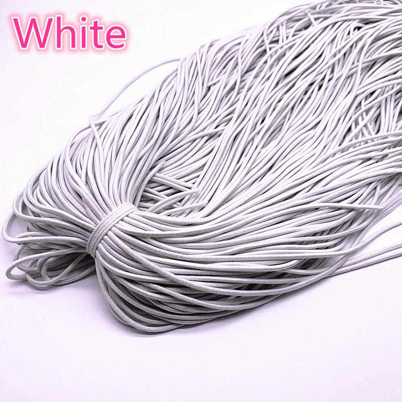Description Picture 3 of itemNew 1.0--3.0mm High Elastic Round Elastic Band Rubber Band Elastic Cord for Jewelry Making Diy Accessories