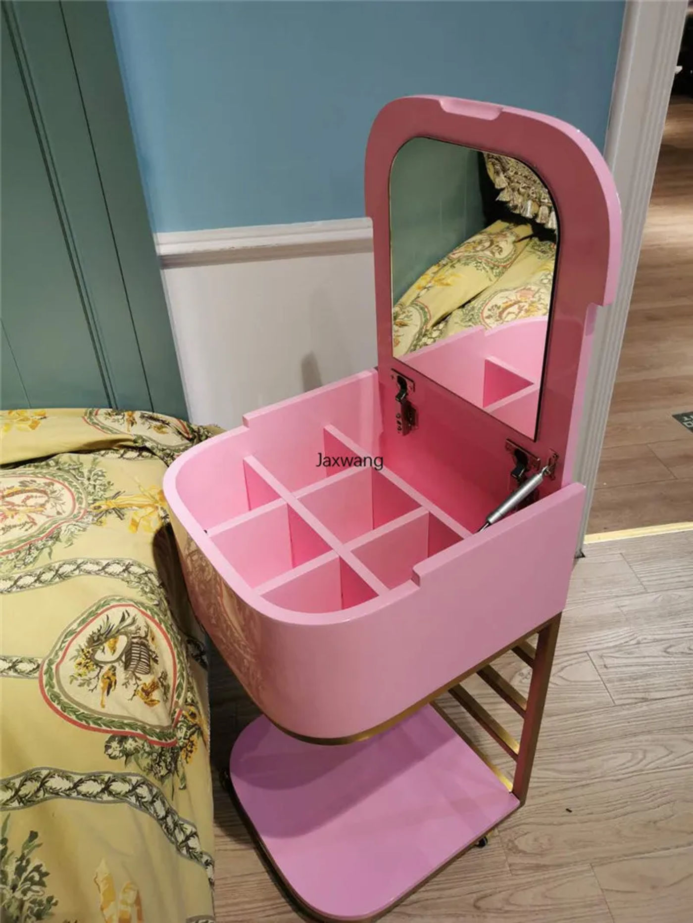 Description Picture 4 of itemNordic Dressers Minimalist Modern Small Mini Removable Dressing Table Luxury Single Ultra-narrow Small Solid Wood Makeup Table