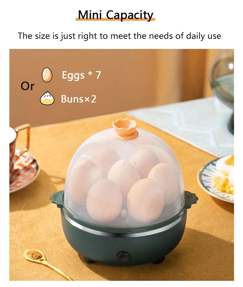 Description Picture 4 of itemDMWD Household Electric Egg Cooker Mini Food Steamer Egg Boiler Breakfast Machine  Custard Egg Maker Automatic Power Off 220V
