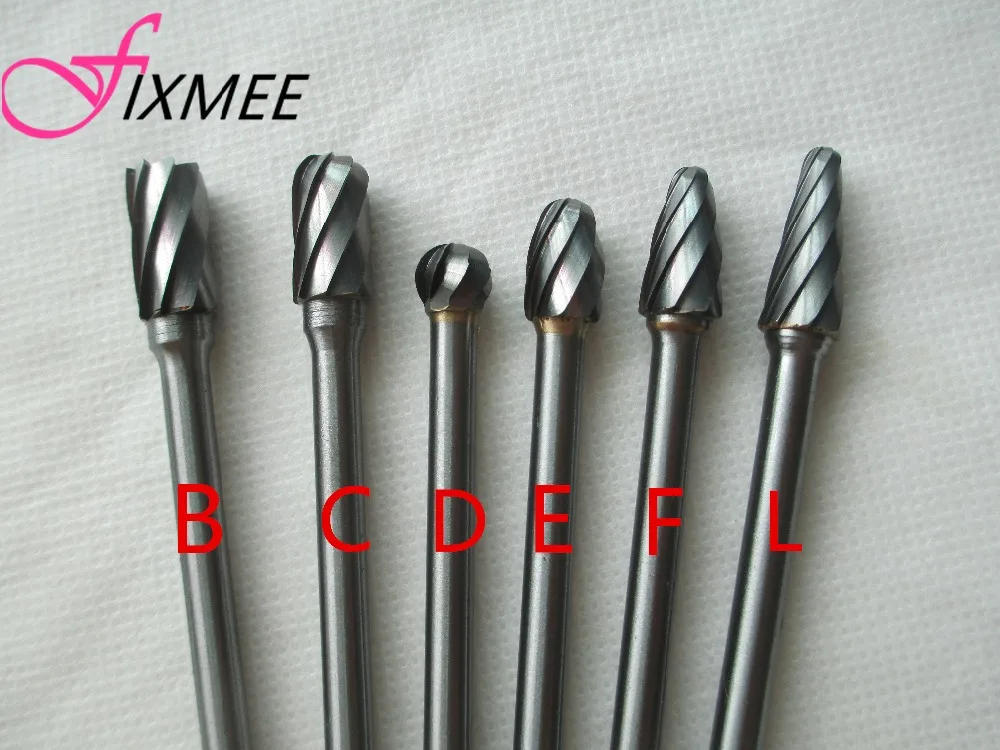 Description Picture 2 of item1pc 1/4(6mm) Shank Power Tools Drill Bit 6x10mm 150mm Long Tungsten Carbide Aluminum Cut Rotary Burr  6mm shaft Set Power Tool