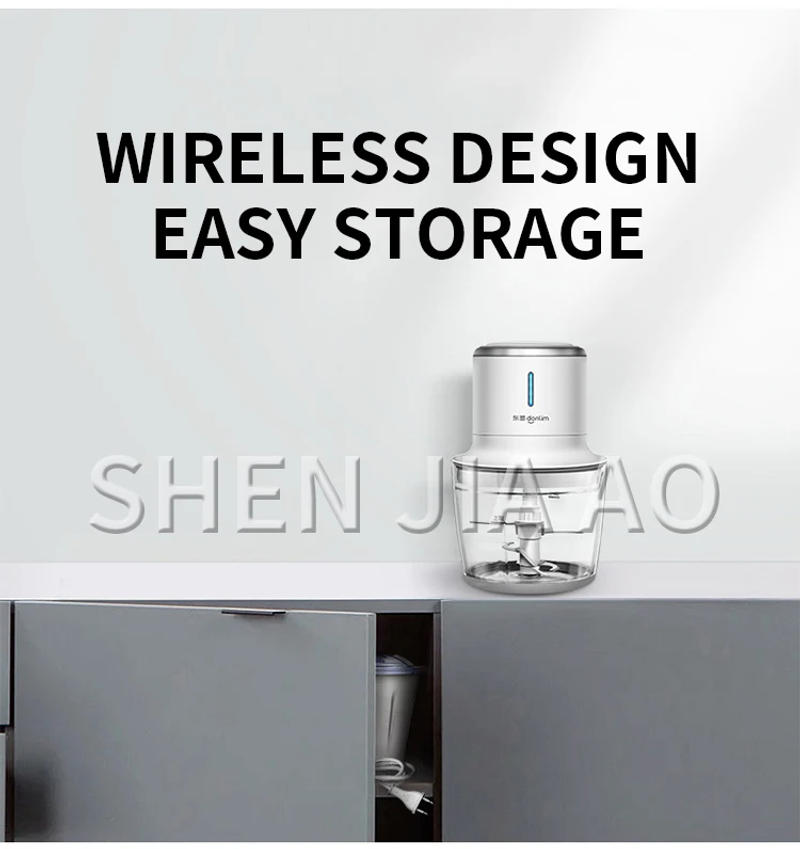 Description Picture 4 of itemWireless meat grinder mixer household electric small multi-function minced meat food supplement cooking machine peeling garlic