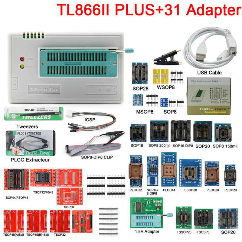 Description Picture 4 of itemXGECU T56 Adapter Minipro Programmer V12.67 Universal T48 programm Nand Flash AVR PIC Bios USB Programming Calculator