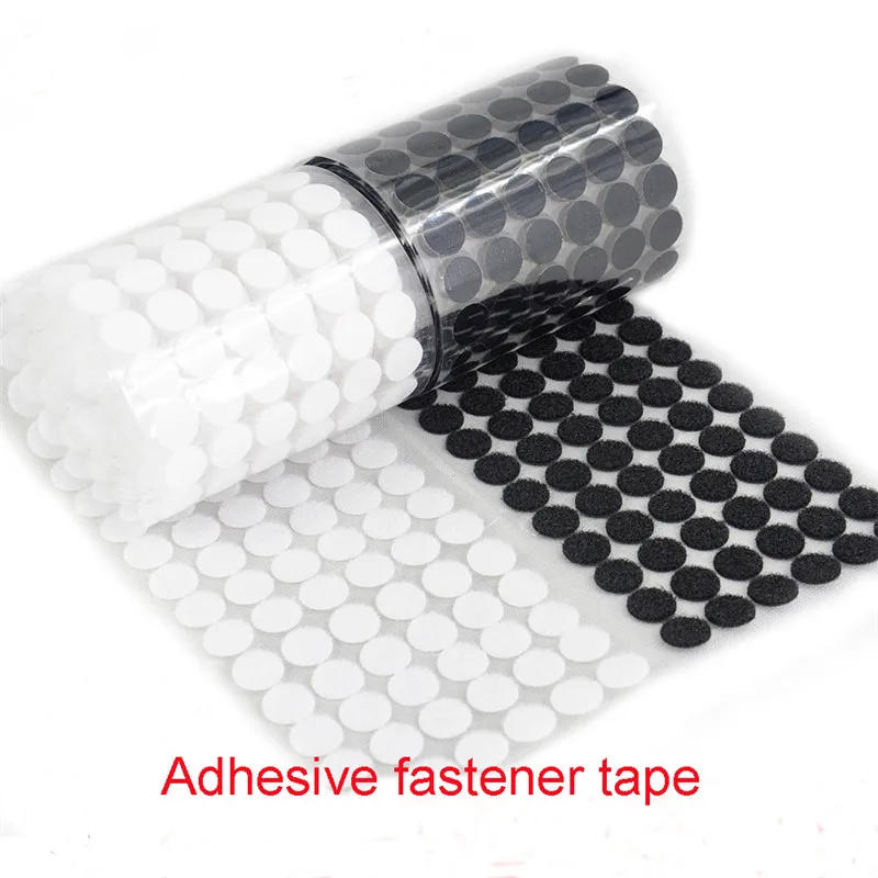 Description Picture 2 of itemDots Self Adhesive Fastener Tape 10/15/20/25/30mm Disc Dot Sticker Adhesive Strong Glue Magic Sticker Round Coins Hook Loop