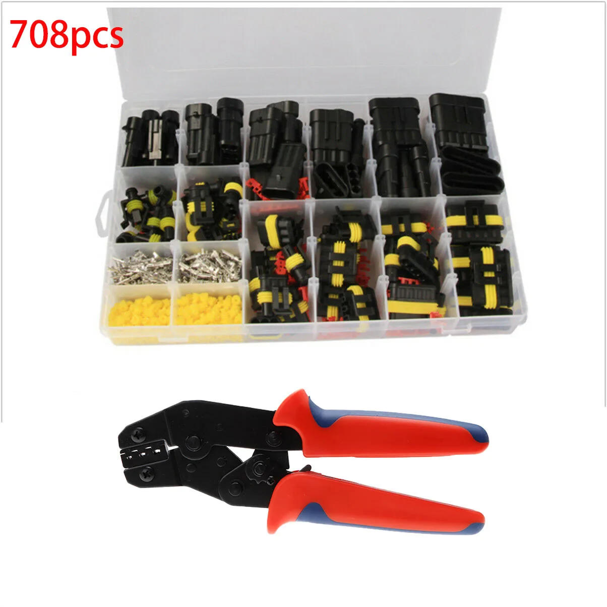 Description Picture 3 of item708/408/382/352/240/296/194/15pcs 1-6Pins HID Waterproof Connectors Car Marine Seal Electrical Wire Connector Plug Truck Harness
