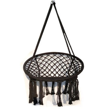 Hammock Chair Swing Nordic Style 49.2inch Hanging Swing Chair Hanging Macrame Perfect for Indoor/Outdoor Home Patio Yard Garden