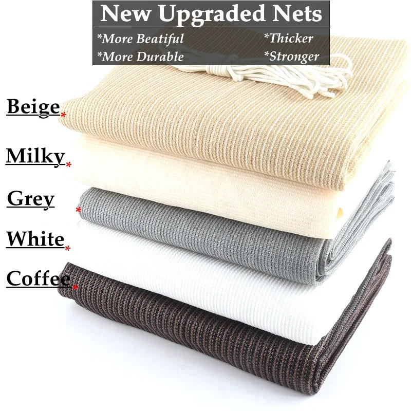 Description Picture 2 of itemTewango 95% Thicken HDPE Fabric Anti-UV Sun Shade Net Pergola Canopy Sunshade Sails Garden Fence Netting Balcony Privacy Screen