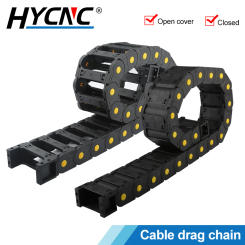 CNC Transmission Plastic Drag Chain Wire Carrier Cable Tow Cable Wire Closed Open Cover Chain Slot CNC Milling Machine Cable
