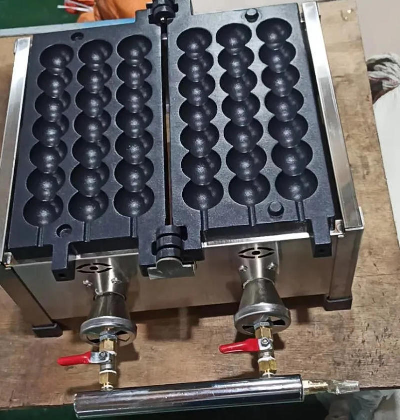 Description Picture 6 of itemGas Type  Lolly Waffle Sticks Machine Sugar-coated Haws Shape Waffle Maker Takoyaki Ball Grill