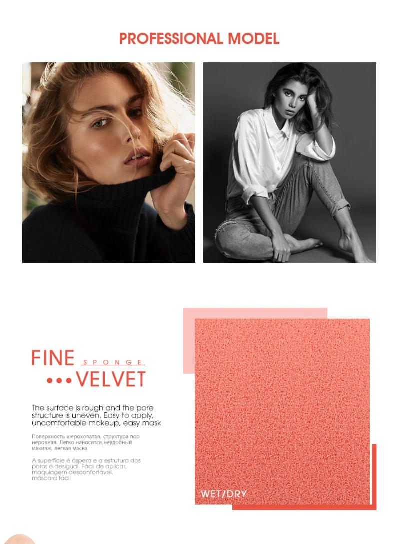 Description Picture 3 of itemIMAGIC Beauty Sponge Face Wash Puff Gourd Water Drop Wet And Dry Makeup Tool