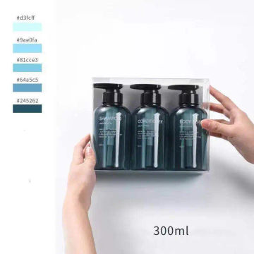 3pcs 300ml/500ml Liquid Soap Dispenser Bottle Bathroom Shampoo Body Wash Bottle Press Type Lotion Empty Bottle
