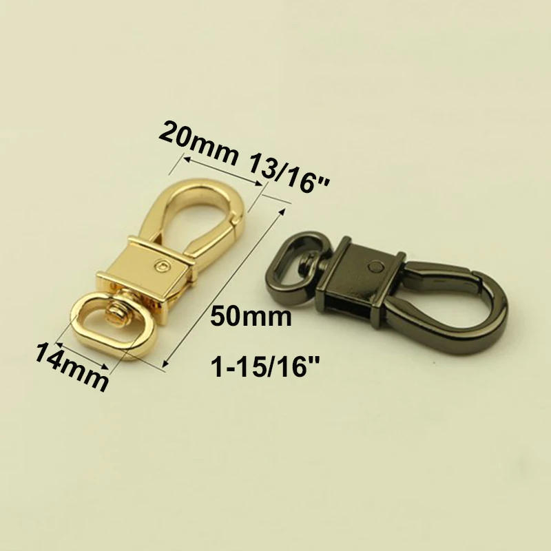 Description Picture 2 of item1pcs Metal Snap Hook Fashion Trigger Lobster Clasp Clip for DIY Leather Craft Tiny Pet Leash Bag Strap Webbing Keychain Hook
