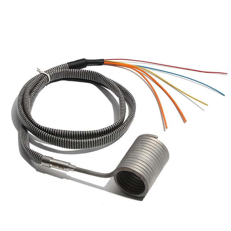 Description Picture 2 of item220V 45mm*40/45/50mm Electric Hot Runner Spiral Coil Band Heaters with K Thermocouple 3x3mm 3.3x3.3mm Cross-section 1000-1300W