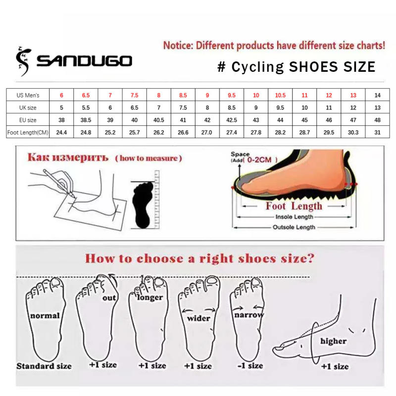 Description Picture 2 of itemSandugo MTB Bicycle Shoes Men Cycling Shoes Suitable For Cycling Walking adamant Rubber Outsole,durable, Non-Slip, Strong Grip