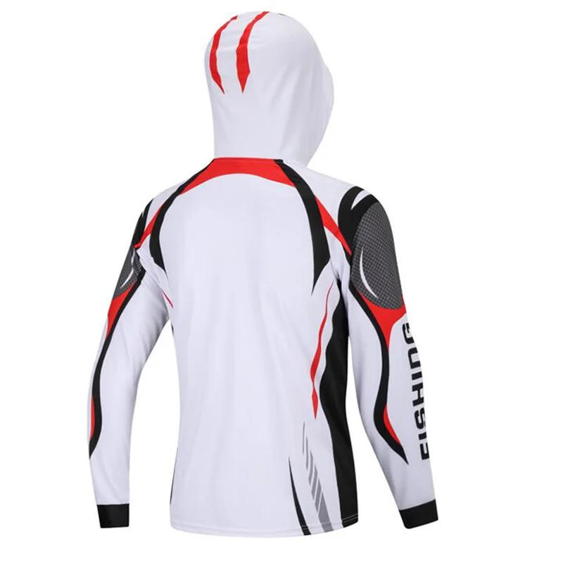 Description Picture 3 of item2021 Hot Selling Hooded Fishing Jerseys Quick Drying Sun Protection Fishing Shirts  Breathable Men Long Sleeve Fishing Clothing