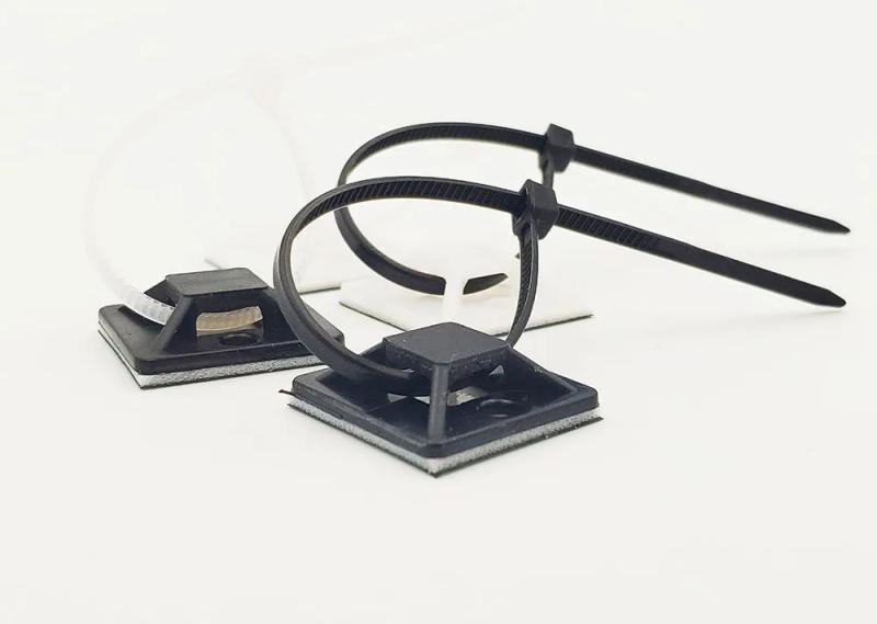 Description Picture 5 of itemCable tie mount Black White Zip Tie car Cable Wire Removable Wall Holder Mount Clip green glue Self Adhesive cable tie base