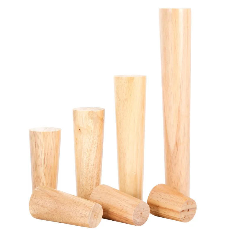 Description Picture 6 of item4Pcs Solid Wood Legs for Furniture, Oblique Furniture Leg Sofa Bed Bathroom Cabinet Table Chair Replacement Feet Sloping Foot