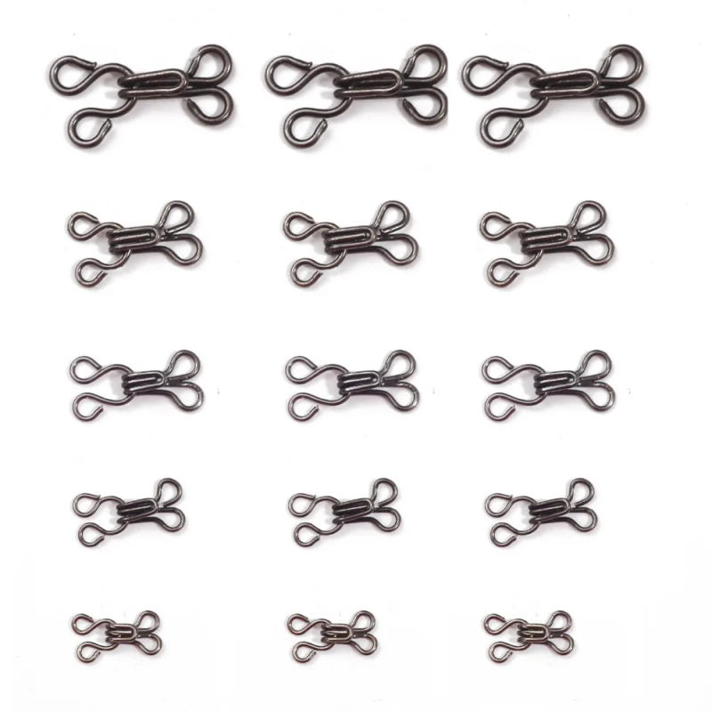 Description Picture 2 of itemSilver/Black 24pcs Sewing Hooks and Eyes Closure Eye Sewing Closure for Bra Fur Coat Jacket Garment Sewing Accessories